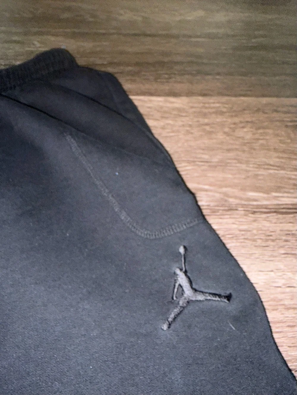 Jordan Black Fleece Jogger Pants with Jumpman Detail